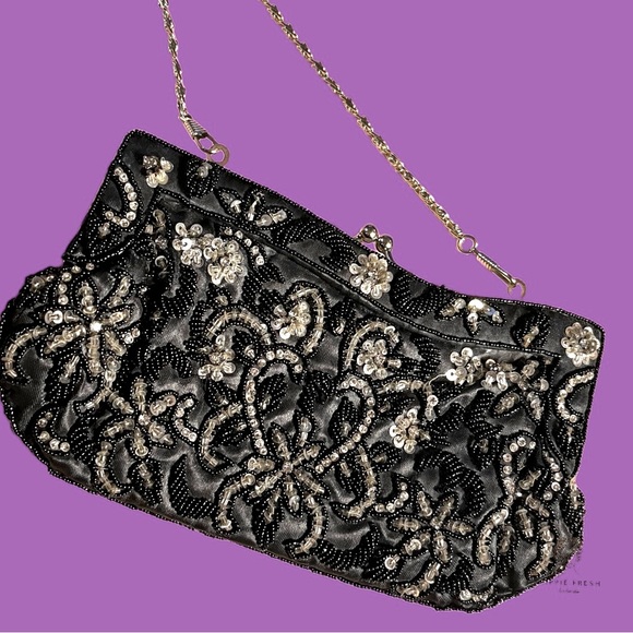 Vintage Far Nine Dainty Beaded Mini Evening Bag - Picture 2 of 6